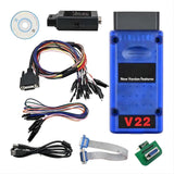 (Fully equipped) Upgraded Car Tool DIY Friendly Tool Vehicle Programmer Tool Reader & Writer Tool Fast & Efficient Scanner for MPPS V22