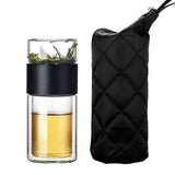 200ml Holder Glass Double Layer Cup Infuser Tumbler Drinkware Water Bottle With Tea Filter