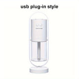 1pc 300ml Mini Ultrasonic Humidifier with 360 Degree Free Rotation and Large Fog Volume