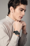 PINTIME Hot Sale Men Women Automatic Watch Transparent Back Case Mechanical Waterproof Sport Wristwatch