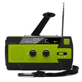 Emergency radio, outdoor portable multi-function radio, solar hand-cranked power generation radio