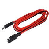 DIY 14AWG 150CM Plug to DC5521 Female Cable with SAE Polarity Reverse DC7955 Adapter for Automotive Motorcycles Solar Panel