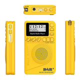 P9 Mini Pocket Radio Portable DAB 3.7V Rechargeable Battery Powered FM LCD Display Speaker Receiver Traveg Running