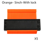 5 10 Inch Contour Gauge Template Plastic Measuring Contour Gauge Duplicator Tiles Edge Shaping Measure Ruler Measuring Tool