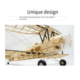 Airplanes Model Scale 980Mm Mini Wood Building Kit DIY Electric Aircraft RC Flying Toy