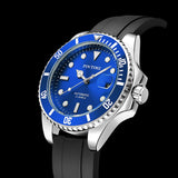 Pintime Watch Men Top Brand Luxury Waterproof Luminous Mechanical Wristwatches For Man Silicone Watchband Male Clocks Relojes