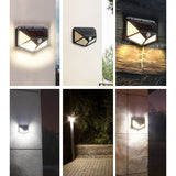 Solar Waterproof Wall Lamp Human Body LED Motion Sensor Outdoor Garden Light