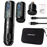 2023 Newest Ambition Wireless Tattoo Machine Pen Custom Brushless Motors Fast Charging Battery 2400mA./h For Tattoo Artist