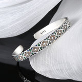 Diamond Inlaid Exotic Style Retro Heavy Industry Bracelet