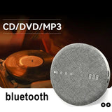 DVD/CD Player Portable, Stereo Sound System, Rechargeable Bluetooth Playback CD/CD-R/CD-RW/MP3, Support USB & AUX , Earphone