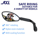 Bicycle Rear View Mirror Bike Cycg Clear Wide Range Back Sight Rearview Reflector Adjustable length adjustable mirror
