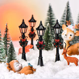 Mini Light Model Lights Decorative Streetlight Small Street Lamps For Christmas Dollhouse,8Pcs