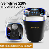 Power Inverter 12V/24V To 220V 200W Socket Converter for Electrical Appliances Travel Tools Usb Charging Car Accessories