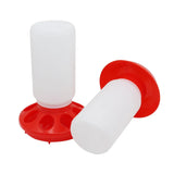 1L Poultry Chicken Water Feeder Bucket Bird Drinking Fountain Chicken Food Water Bucket Poultry Bird Water Dispenser