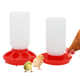 1L Poultry Chicken Water Feeder Bucket Bird Drinking Fountain Chicken Food Water Bucket Poultry Bird Water Dispenser