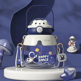 1PC Cartoon High Appearance Level Large Capacity Cute Straw Cup 860ML Temperature Resistance In Hand To Lift Water