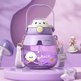 1PC Cartoon High Appearance Level Large Capacity Cute Straw Cup 860ML Temperature Resistance In Hand To Lift Water
