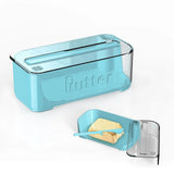 1PC, Creative Butter Box With Cover And Cutter - Transparent Household Saucer For Kitchen Gadgets