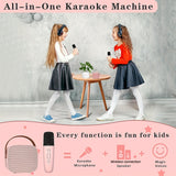 Children's Karaoke Machine, Pink And Blue Dual Microphones, Suitable For Gifts For Children,