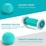 Massage Ball - Foot Pain Therapy Kit - Plantar Fasciitis, Heel Spur, Sore Muscles, Trigger Point - Back, Arm, Neck, Shoulder,Leg