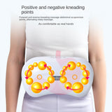 Electric Abdominal Massager - Health Care Deep Knead Abdomen Instrument. Vibration Body Massage Tool for Physiotherapy, Heating, and Slimming.