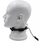 Throat Microphone Covert Acoustic Tube Earpiece Finger PTT for BAOFENG UV5R Plus BF-F8+ Kenwood Walkie Talkie Headset