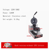 High Quality Coating Electric Ice Cream Waffle hine UFO Burger Grill Gelato Panini Press Making hines
