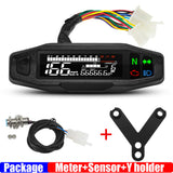 Universal Motorcycle Speedometer Odometer RPM Fuel Meter LCD Digital Gauge Turn Signal Light for All Motor