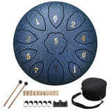 8 Inch 11 Notes Hand Pan Drum in F Key - Percussion Instrument for Entertainment, Meditation, Yoga, Zen Gifts