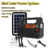 Power Panel Generator Kit Home System 3 LED Bulb Highlight Energy Saving Light Solar Lighting with FM Radio