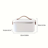1pc 1.8L Electric Lunch Box 2 In 1, Stainless Steel Electric Lunch Box Food Heater Car And Home Use Portable Lunch Heater,