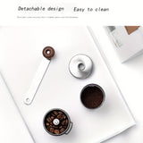 1pc, Stainless Steel Coffee Bean Grinder, Portable Hand Coffee Bean Grinder, Outdoor Folding Portable Small Hand Grinder