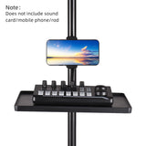 270 * 205mm Universal Microphone Clamp-on Sound Card Mic Stand Soundcard Phone Versatile Tray Storage Shelf
