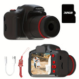Upgrade And Portable Toddler Digital Kids Camera Long Lens HD Digital Video Camera
