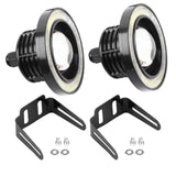 2025 Latest Model Universal 2pcs 10W LED COB Angel Eyes Daytime Running Light Car Vehicle