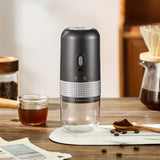 1pc, Electric Coffee Grinder, Adjustable Coffee Bean Grinder, Spice Grinder, One Touch Coffee Mill, Portable Ceramic Conical Burr Coffee Grinder For Camping Kitchen  Travel Coffee Make