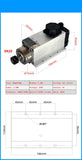 800W 1.5W 2.2KW 3.5KW 4.5KW 6KW CNC Spindle Motor 220V 380V Air Cooled Milg hine Z Axis Shaft ER20 ER25 ER32 Collet Chuck
