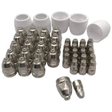 45Pcs P80 Electrode Tip Nozzle Parts of Plasma Torch Consumable Cutting Kit 1.5mm