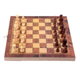 New Design 3 in 1 Wooden Chess Backgammon Checkers Travel Games Chess Set Board Draughts Entertainment Christmas