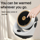 1pc Mini Electric Heater 1800W Spray Humidified Heater Portable Quick Heating Heater Thermostat Quiet Energy Saving Safe Wide Angle Air Heating Multiprotection Safe Indoor Heater Winter Spraying Humidification Heating And Cooling Fan Winter Essential