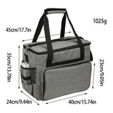 Storage Organizer hine Travel Tote Bag for Most Standard Sewing hines and Accessories Gray