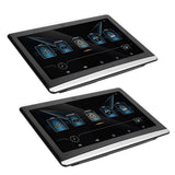 1 Pair 10.6in Car Display Touch Screen with LED Colorful Light USB Interface Multilingual for Vehicl
