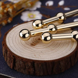 1PC Brass according to meridian rod a massager press foot dial the reinforced bar with acupuncture