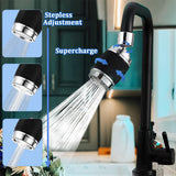360-Degree Swivel Splash-Proof Aerator Pressurized Rotation Kitchen Filter Vegetable Washing Basin Faucet Extender