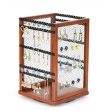 Organizer Earring Stand 360 Rotating Necklace Earrings Storage Rack Jewelry Tower Bracelet Holder
