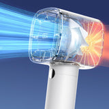 Handheld USB Rechargeable Mini Portable Digital Display Air Coog Table Fan 3 Wind Speeds