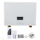 IPX4 Waterproof Tankless Instantaneous Water Heater with Remote Control Touch Panel for Kitchen Bathroom 220V 5500W