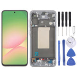 (Grey) For Samsung Galaxy A56 SM-A566B COMPATIBLE LCD Screen Digitizer Full Assembly with Frame