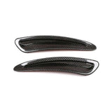 1pair Car Carbon Fiber Front Hood Air Outlet Vent Cover For 2019 2020 2021 2022