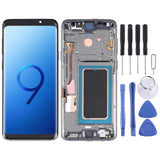 (Grey) COMPATIBLE Super AMOLED LCD Screen for Galaxy S9 / G960F / DS / G960U / G960W / G9600 Digitizer Full Assembly with Frame